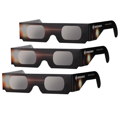 BRESSER Solar Eclipse Glasses (3 pieces) - Design B