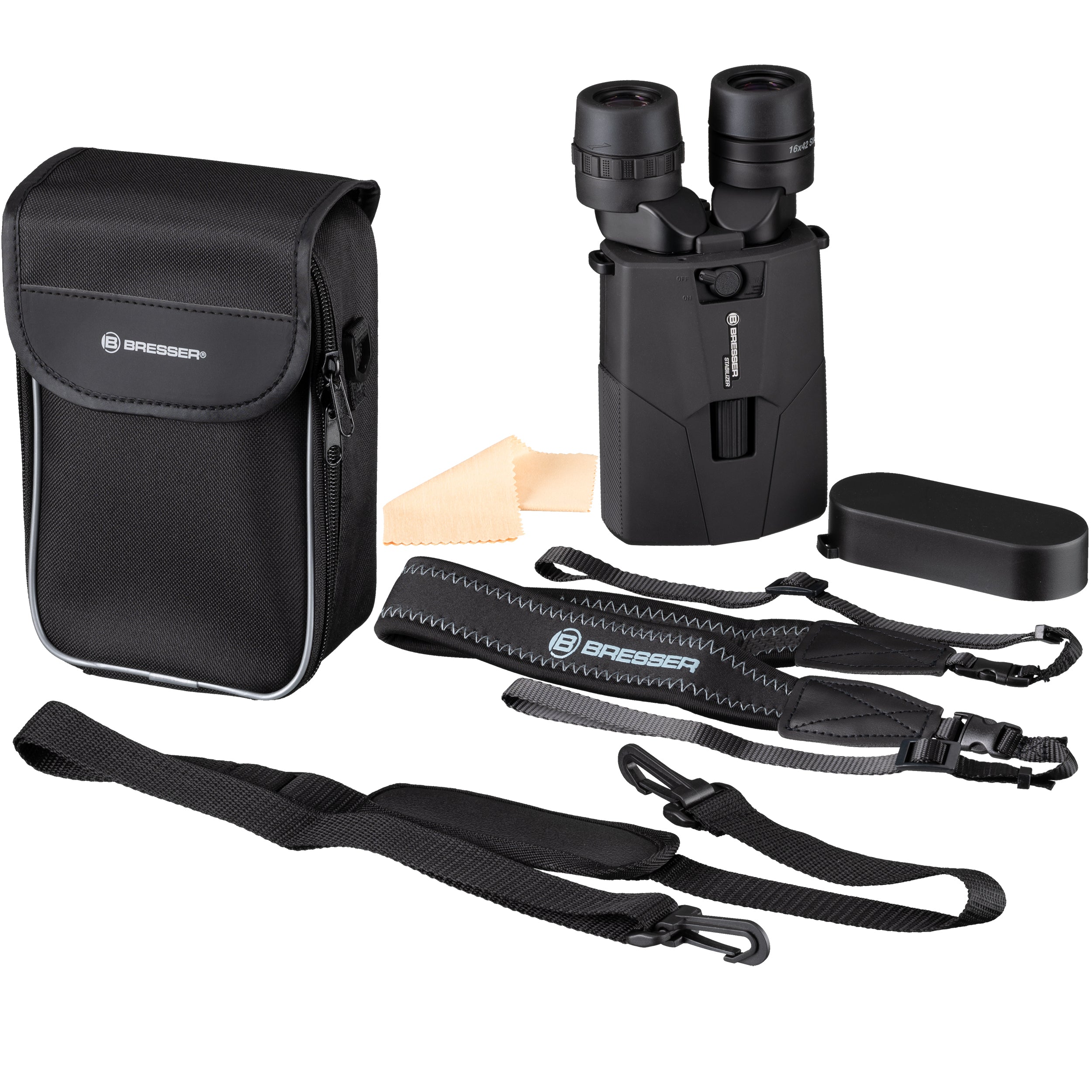 BRESSER 16x42 STABILIZER OIS Binoculars with image stabilizer