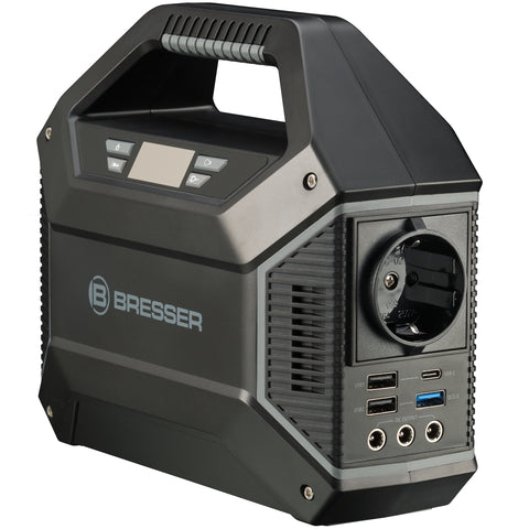 BRESSER Set Portable Power Supply 100W + Solar Panel 40W