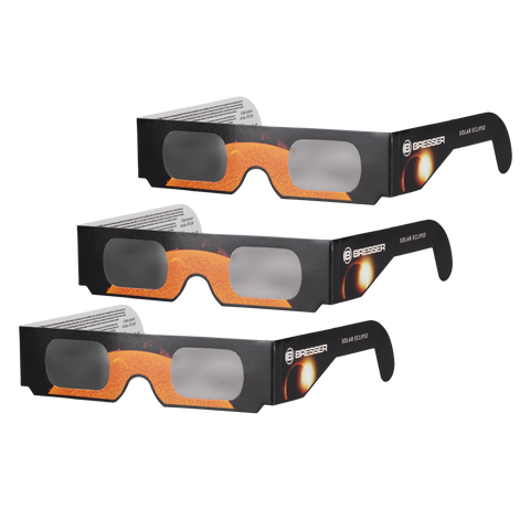 BRESSER Solar Eclipse Glasses (3 pieces) - Design A