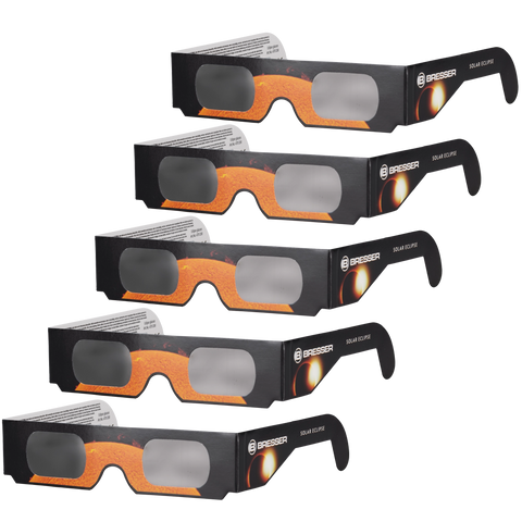 BRESSER Solar Eclipse Glasses (5 pieces) - Design A