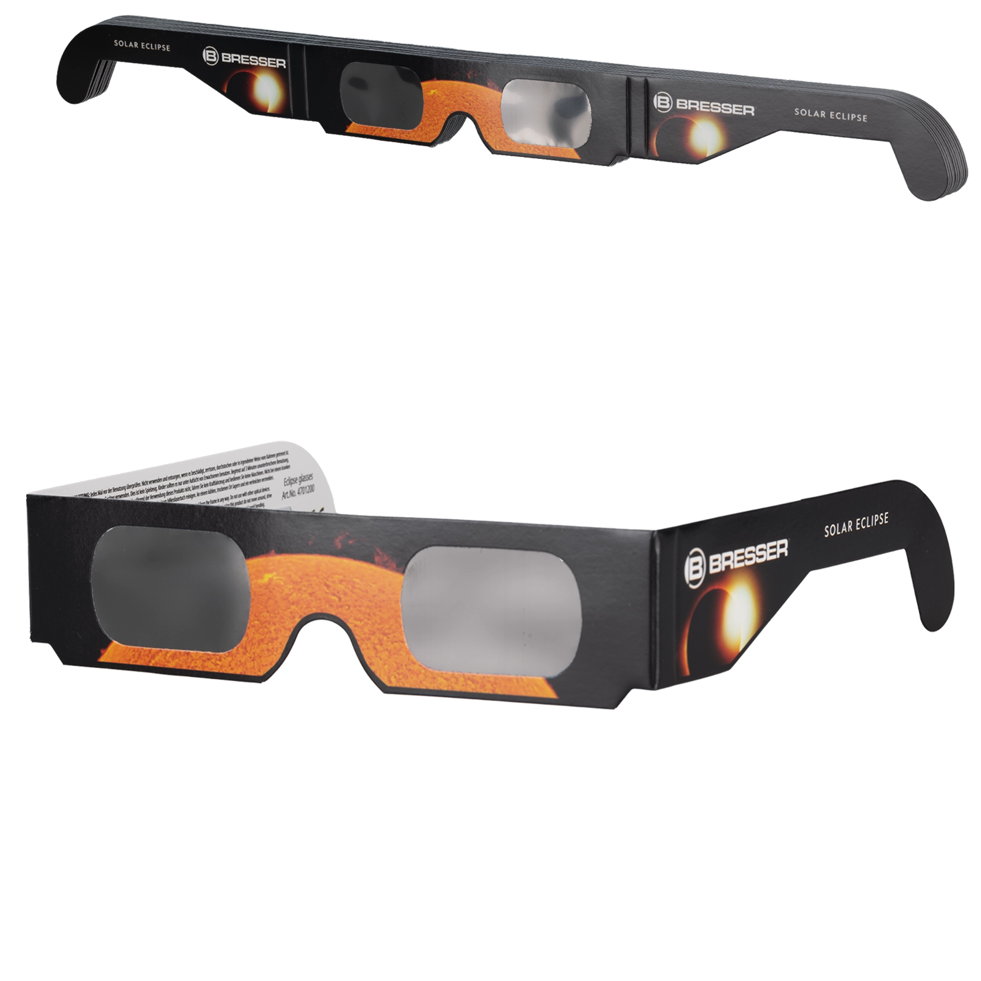 BRESSER Solar Eclipse Glasses (10 pieces) - Design A