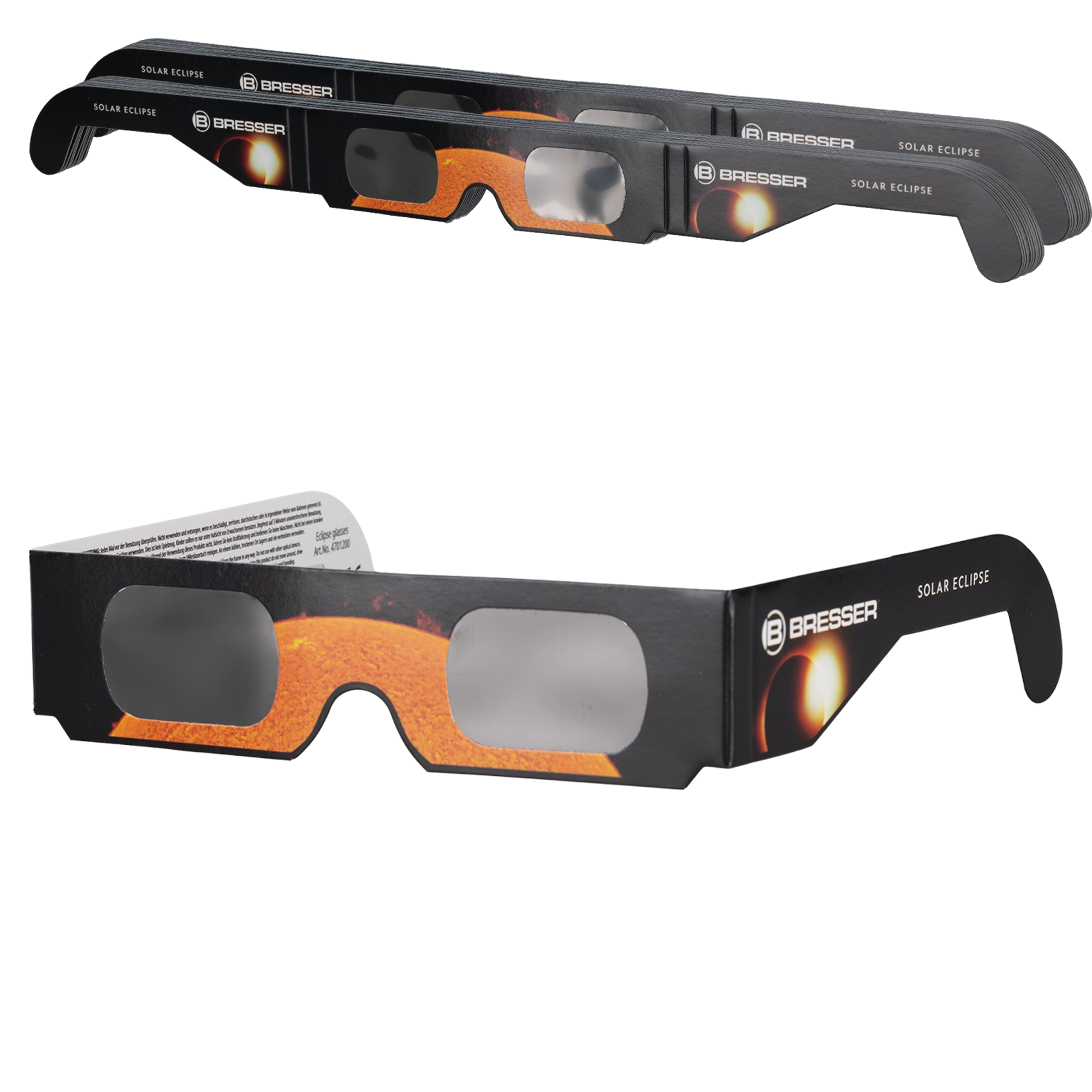 BRESSER Solar Eclipse Glasses (50 pieces) - Design A