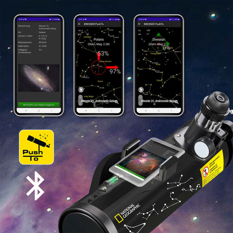 NATIONAL GEOGRAPHIC Smart Telescope PushTo NT-76/350