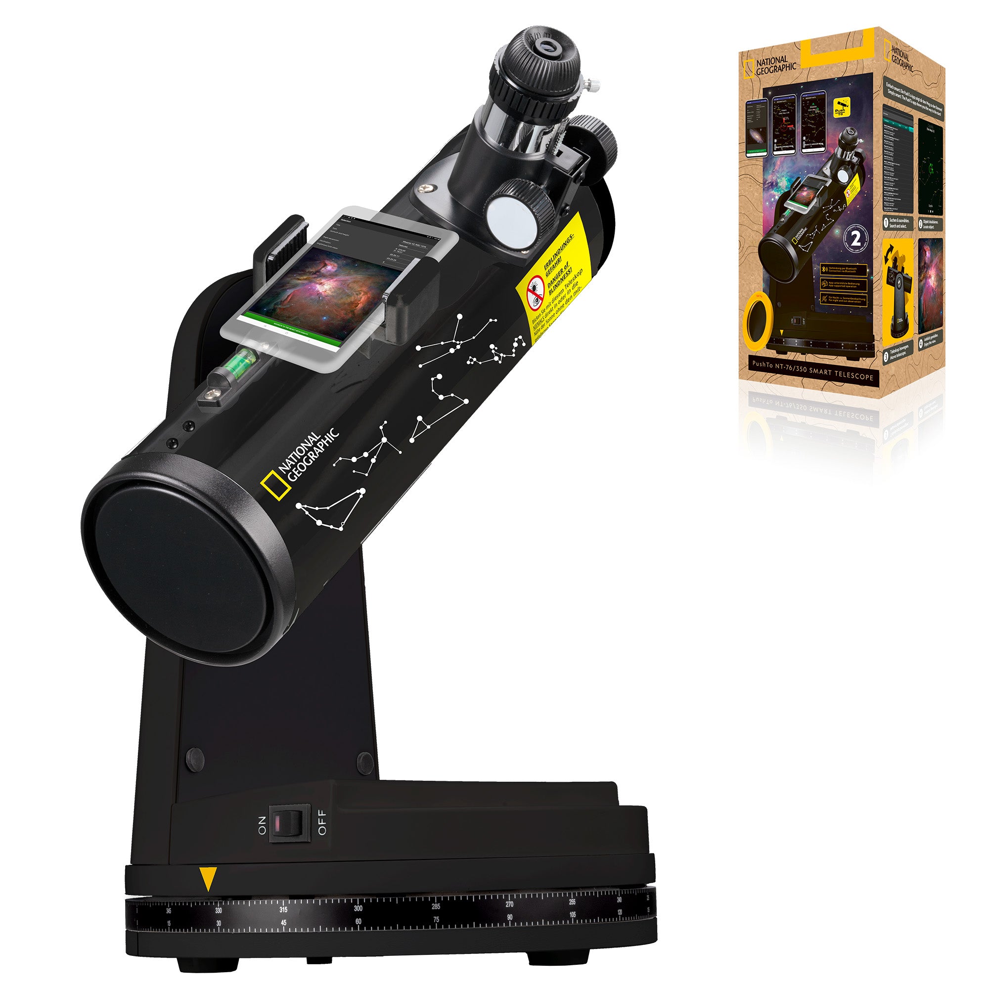 NATIONAL GEOGRAPHIC Smart Telescope PushTo NT-76/350