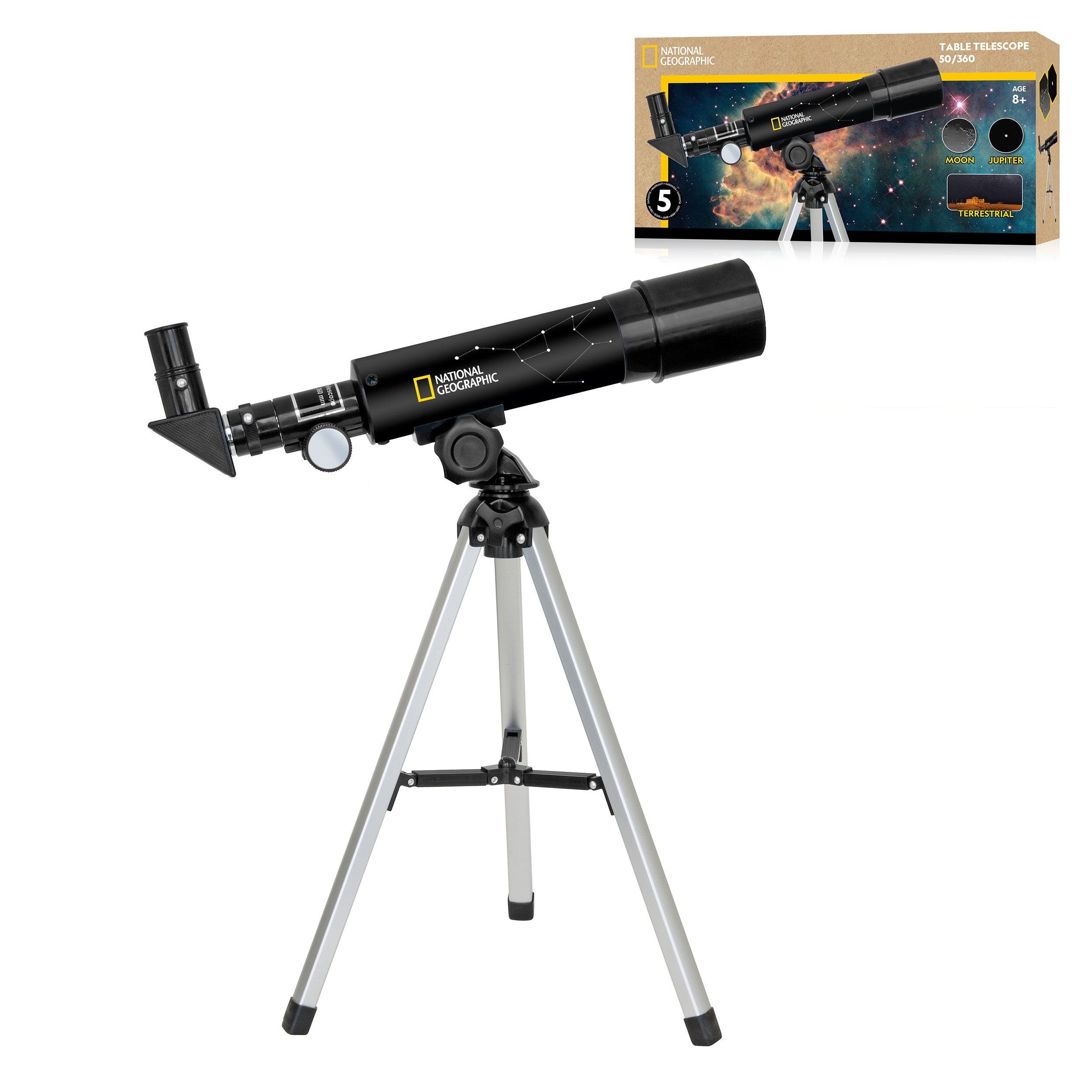 NATIONAL GEOGRAPHIC 50/360 Telescope with Table Tripod