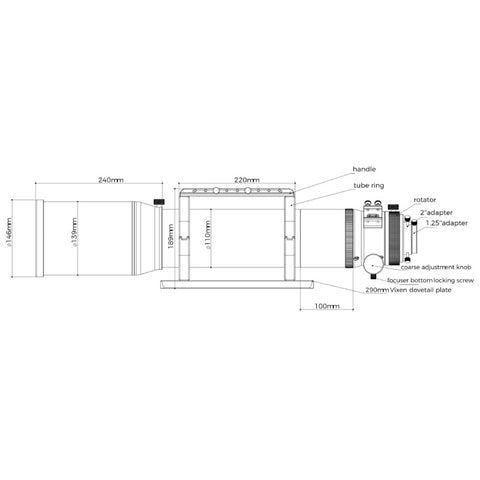Askar AP 120/840 apokromatski refraktor s tripletom (4)