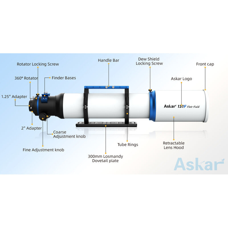 Askar 131F Flatfield - apokromatski refraktor AP 131/983 (3)