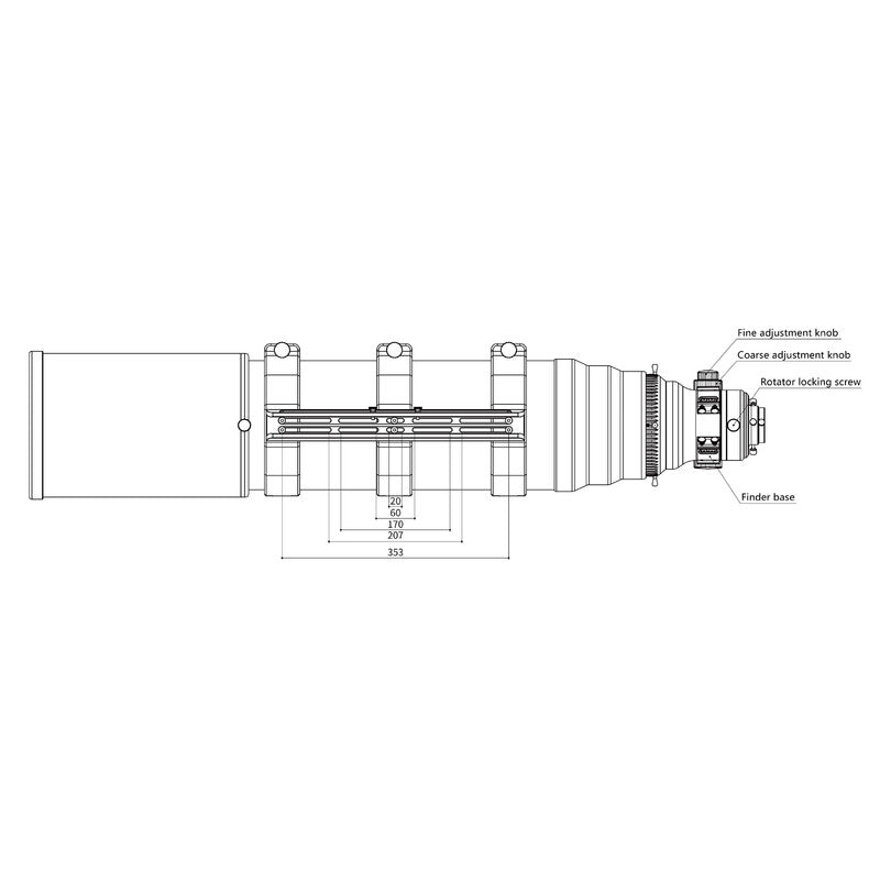 Askar AP 203/1421 apokromat s tripletnim objektivom (5)