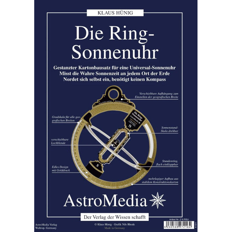 AstroMedia komplet - obročasta sončna ura (2)