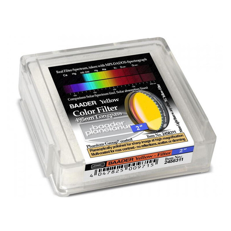 Baader rumeni filter 495 nm, 2" (2)
