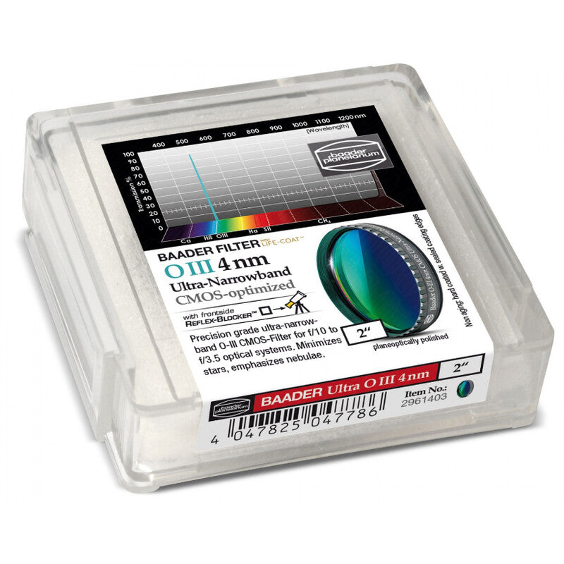 Baader OIII CMOS Ultra-Narrowband ozkopasovni filter 2" (2)