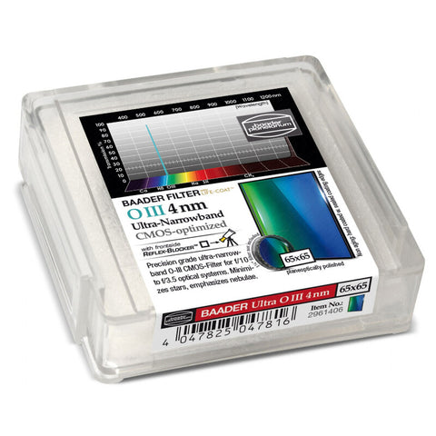 Baader OIII CMOS Ultra-Narrowband ozkopasovni filter 65 x 65 mm (2)