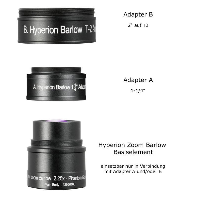 Baader Hyperion Barlow leča 2,25x za zoom okular (2)