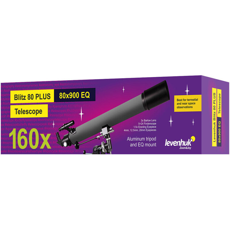 Levenhuk Blitz 80 PLUS EQ - akromatski teleskop 80/900 (7)
