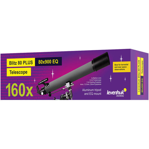 Levenhuk Blitz 80 PLUS EQ - akromatski teleskop 80/900 (7)