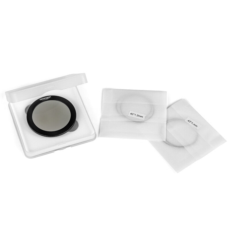 Omegon sončna filtra 50 mm za Seestar S50 in daljnoglede (2 kosa) (1)