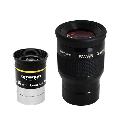 Komplet okularjev Omegon deluxe, 15 in 32 mm (1)