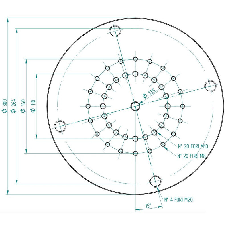 PrimaLuceLab adapter za steber C120 in montažo EQ8 (2)
