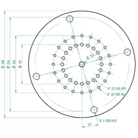 PrimaLuceLab adapter za steber C120 in 10Micron GM2000 (2)