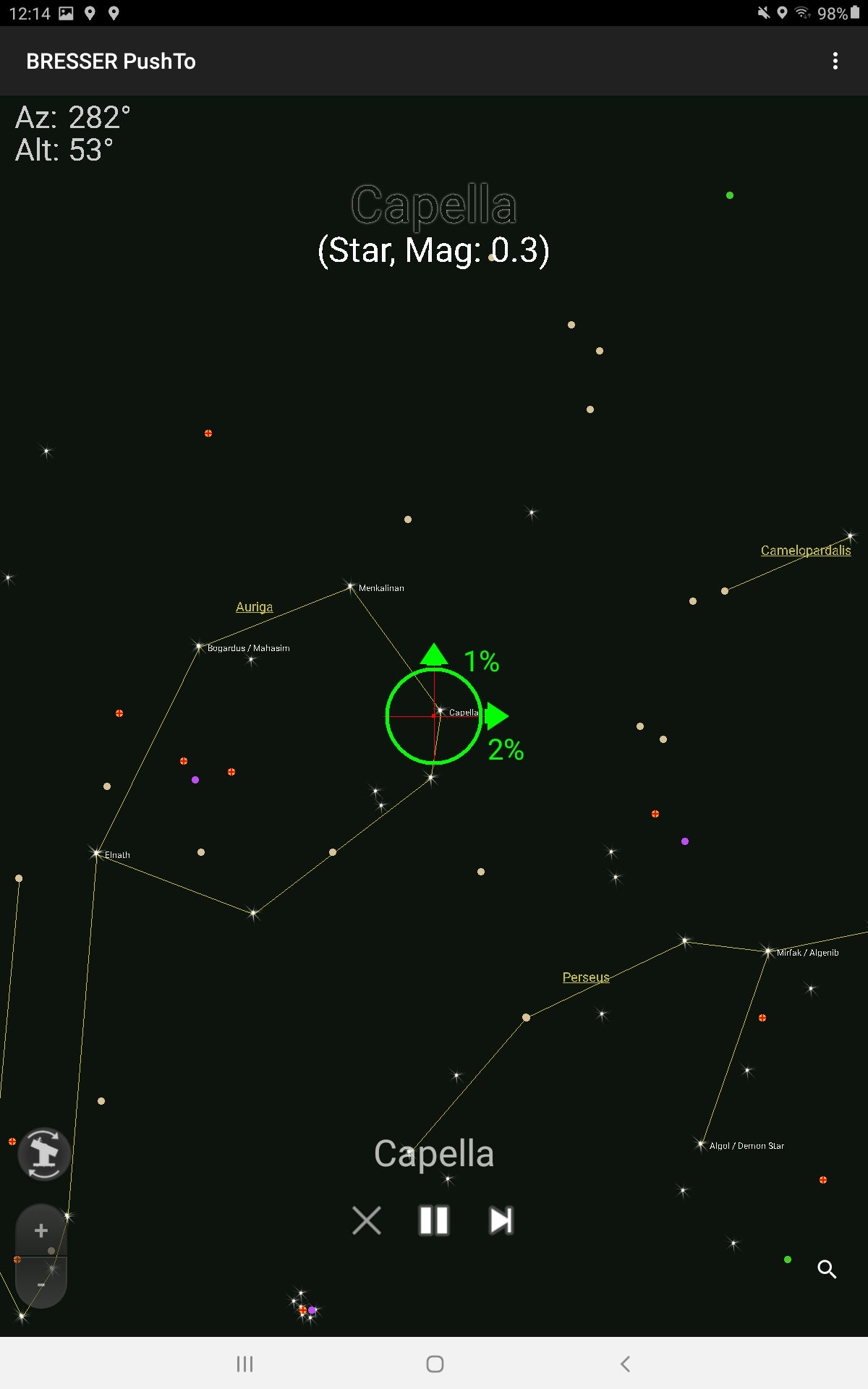 BRESSER PushTo AR-80/400 Smart Telescope with Tripod