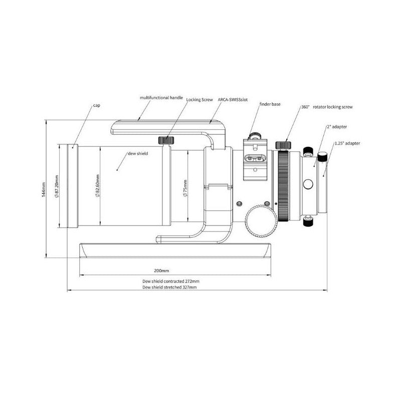 Sharpstar apokromat AP 61/270 EDPH III OTA (3)