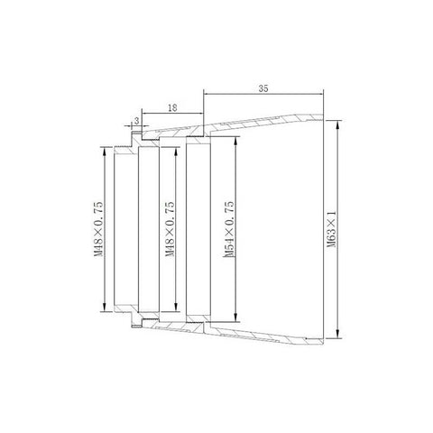 TS Optics adapter M63x1 na M48x0,75 (3)