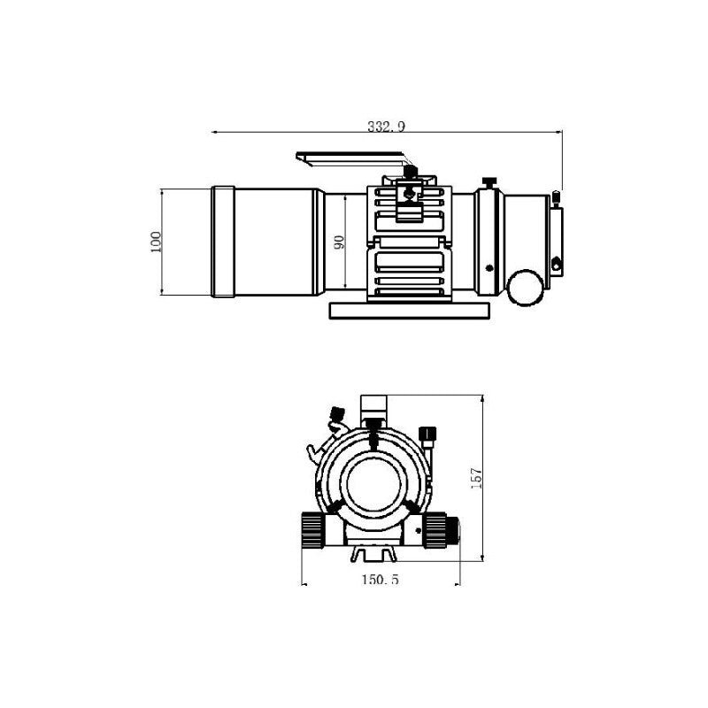 TS Optics 76/418 f/5,5 apokromatni refraktor, tripletni objektiv (3)