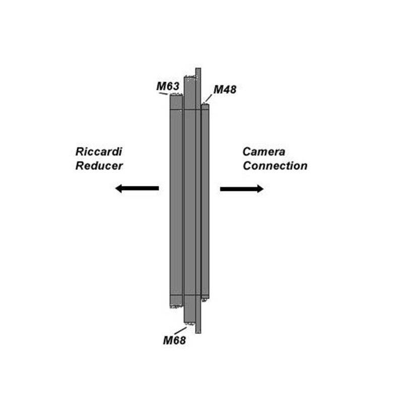 TS Optics adapter Riccardi z M68 in M63 na M48 (2)