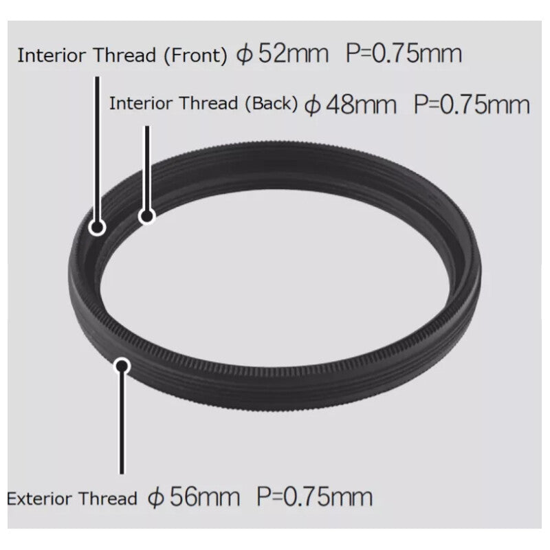 Vixen adapter M56 za filtre z navojem M48 in M52 (5)