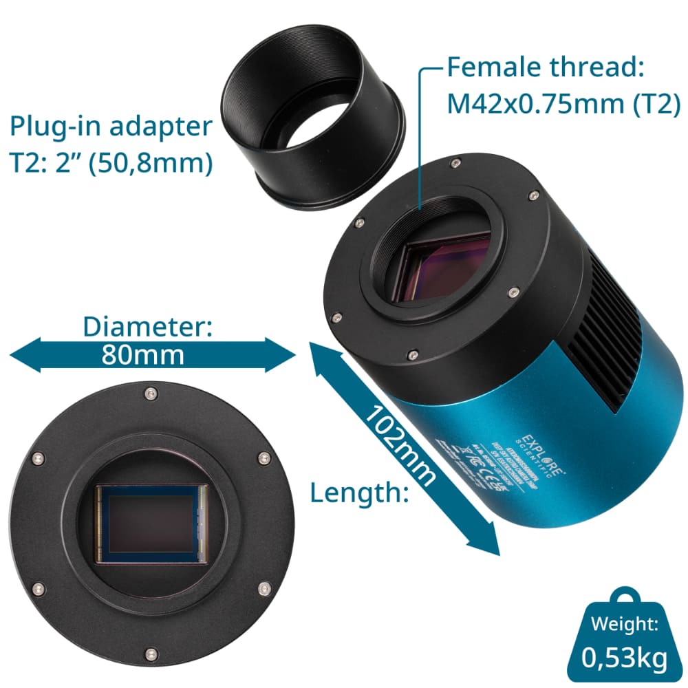 Astro kamera EXPLORE SCIENTIFIC 26MP za fotografiranje globokega neba