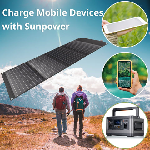 BRESSER mobilni solarni polnilec 120 W z USB in DC izhodom - Starfy.si