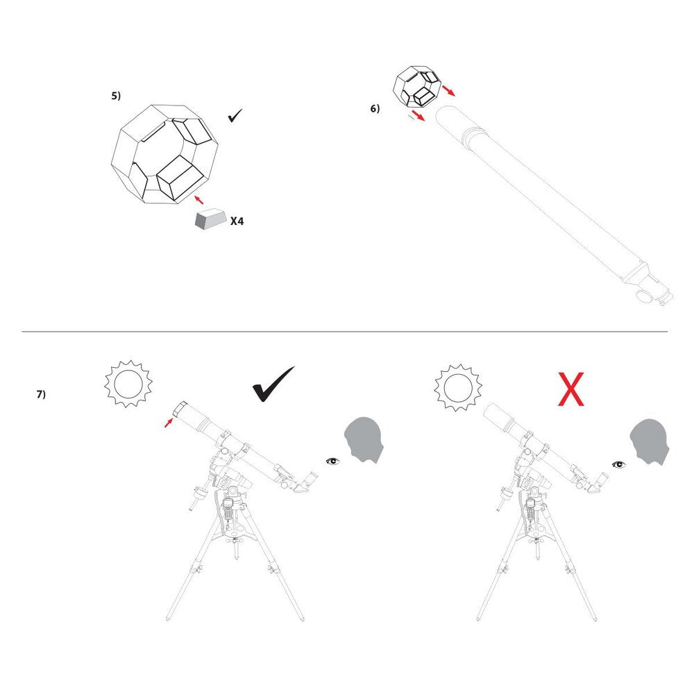 Filter EXPLORE SCIENTIFIC Sun Catcher Solar filter za 9-10" SC teleskope - Starfy.si