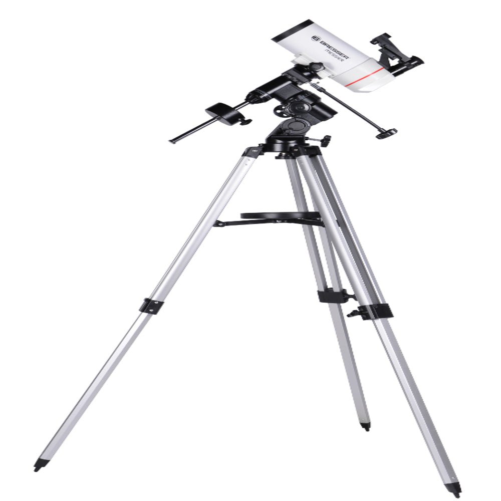 Maksutov-Cassegrain kompaktni teleskop z adapterjem za pametni telefon in sončnim filtrom BRESSER Messier MC-90/1250 EQ3 - Starfy.si