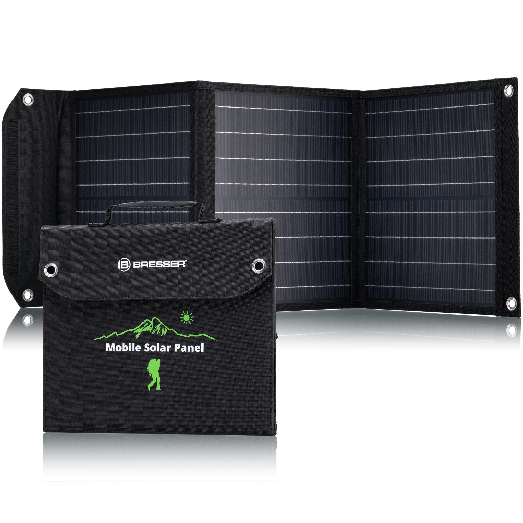 Mobilni solarni polnilnik BRESSER 40W z USB in DC izhodom - Starfy.si