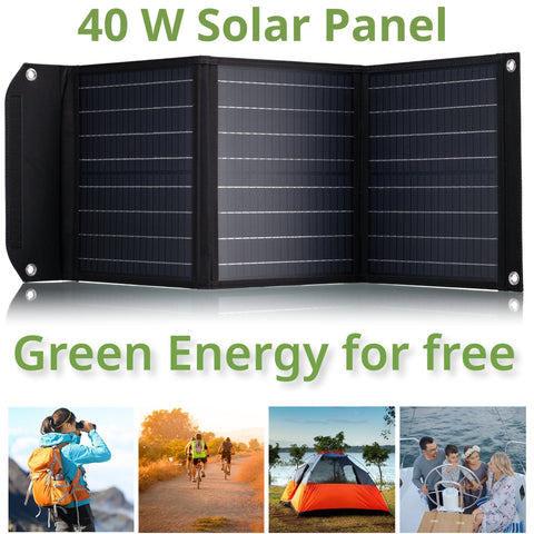 Mobilni solarni polnilnik BRESSER 40W z USB in DC izhodom - Starfy.si