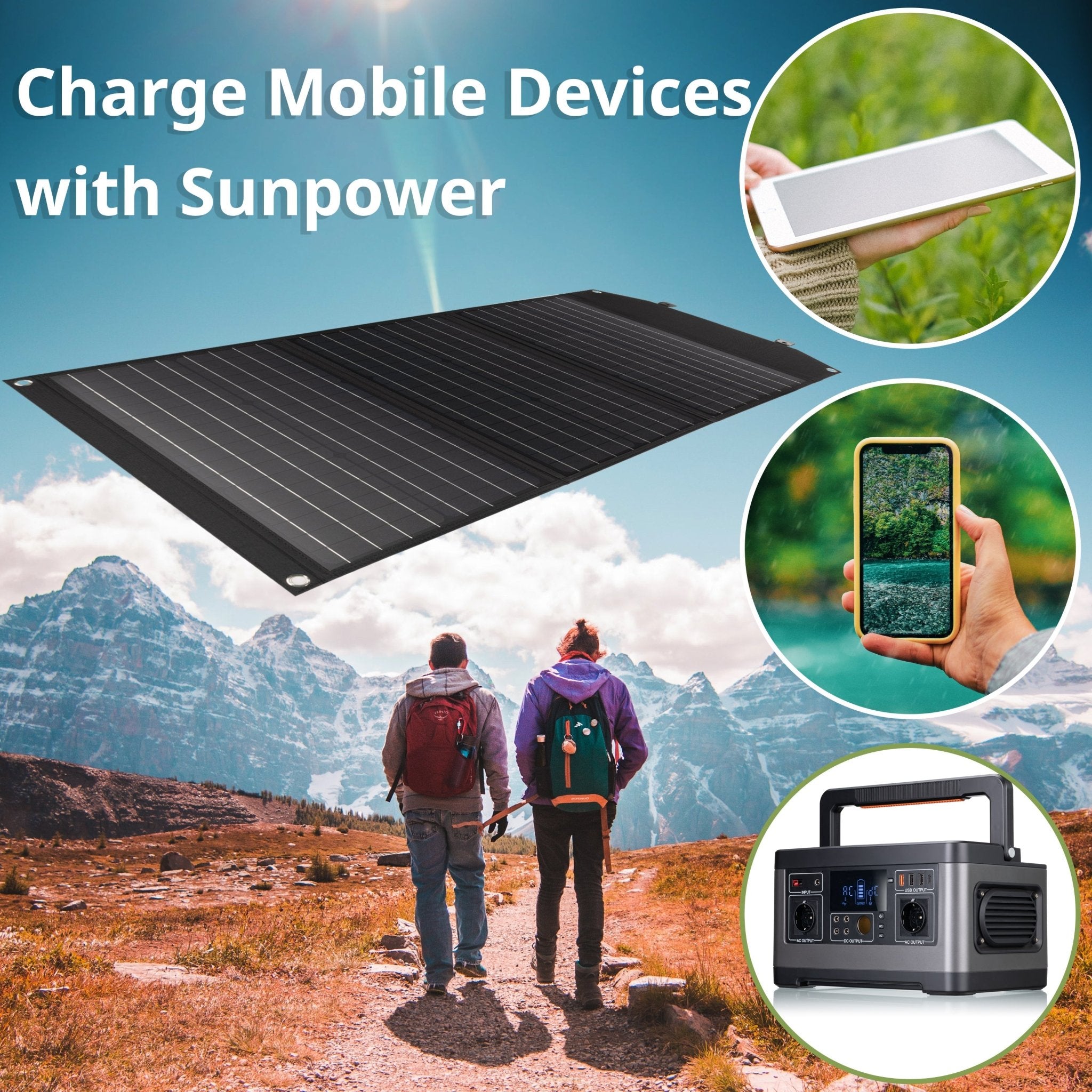Mobilni solarni polnilnik BRESSER 90 W z USB in DC izhodom - Starfy.si