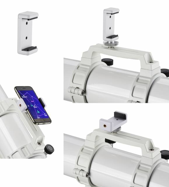 Newtonov zrcalni teleskop BRESSER NT-150L/1200 Hexafoc EXOS-2 GoTo z nastavkom in stativom - Starfy.si