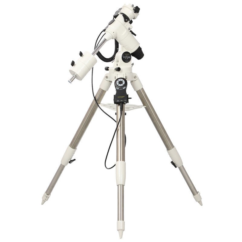 Omegon Mount EQ-500 X s sledilnim motorjem in polarnim iskalom montaža - Starfy.si