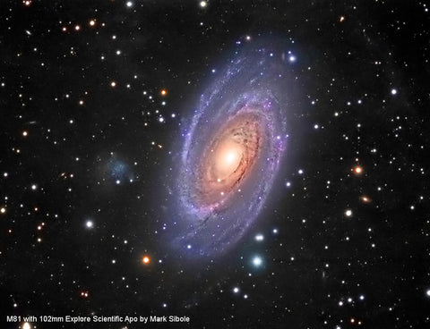 Optična cev EXPLORE SCIENTIFIC ED APO 102mm f/7 FCD-1 Alu 2" R&P Fokuser - Starfy.si