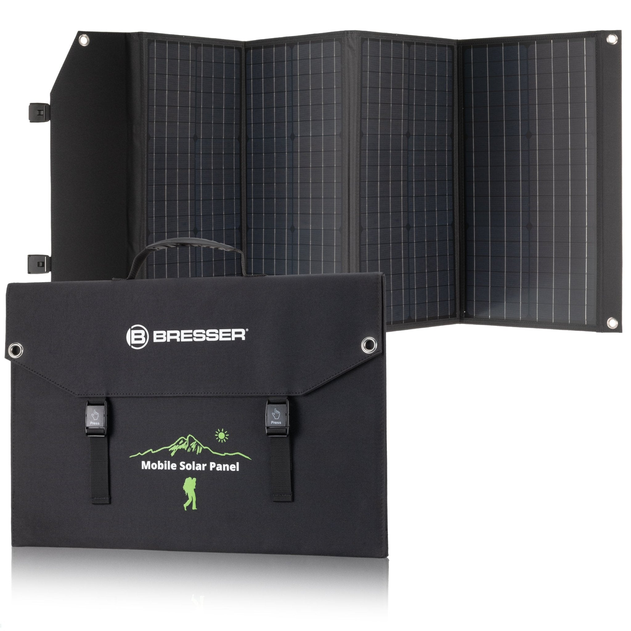 Prenosna baterija Bresser 1200W + Solarni polnilnik 120W - Starfy.si