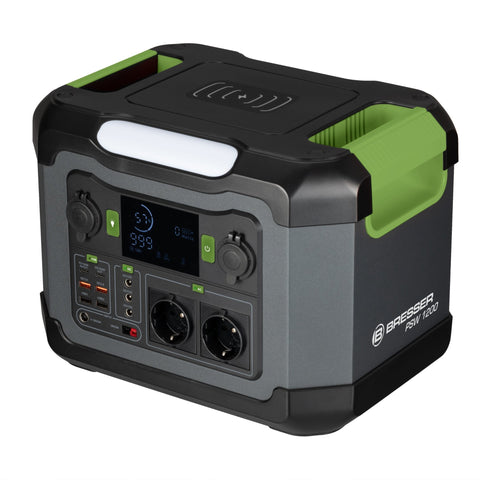 Prenosna baterija Bresser 1200W + Solarni polnilnik 120W - Starfy.si
