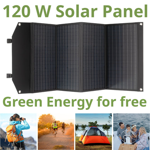 Prenosna baterija Bresser 1200W + Solarni polnilnik 120W - Starfy.si