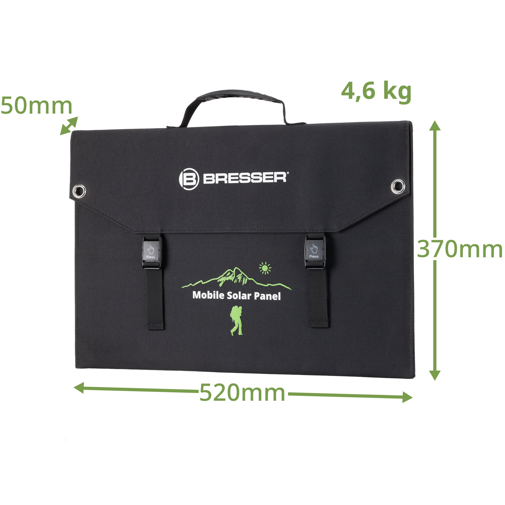 Prenosna baterija Bresser 1200W + Solarni polnilnik 120W - Starfy.si