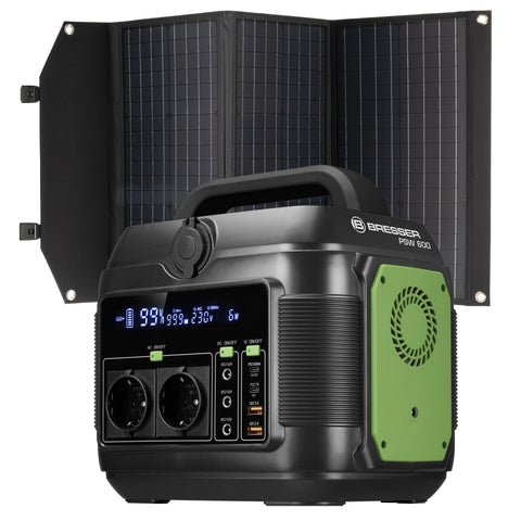 Prenosna baterija Bresser 600W + Solarni polnilnik 90W - Starfy.si