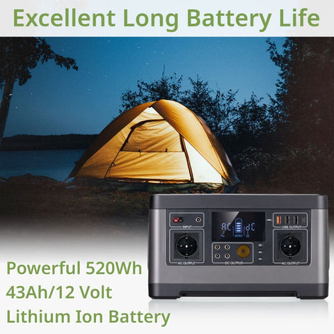 Prenosni hranilnik energije 500 W / Mobile Power Station - Starfy.si