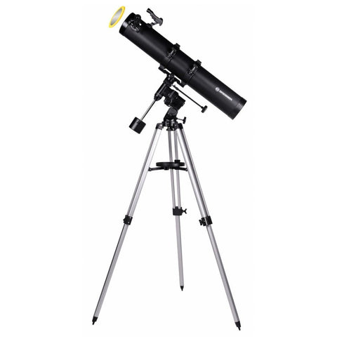 Reflektorski teleskop BRESSER Galaxia 114/900 EQ3 z adapterjem za pametni telefon in solarnim filtrom - Starfy.si