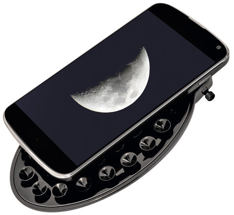 Reflektorski teleskop BRESSER Pluto 114/500 EQ3 z adapterjem za pametni telefon in sončnim filtrom - Starfy.si