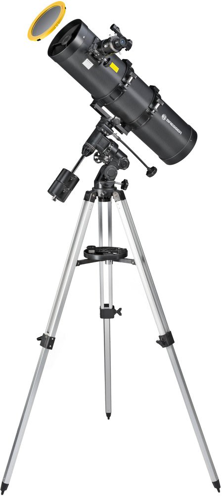 Reflektorski teleskop BRESSER Pollux-I 150/750 EQ3 z adapterjem za pametni telefon in solarnim filtrom - Starfy.si