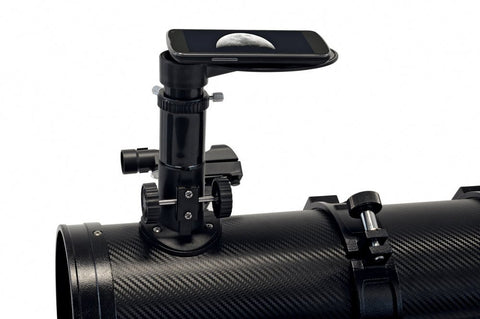 Reflektorski teleskop BRESSER Pollux-II 150/1400 EQ3 z adapterjem za pametni telefon in sončnim filtrom - Starfy.si